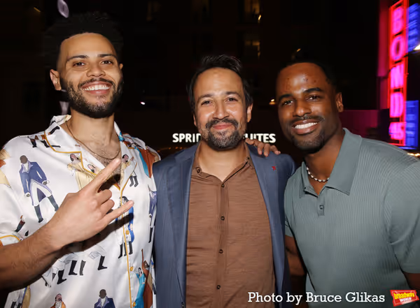 Trey Curtis, Lin-Manuel Miranda and Jared Dixon Photo
