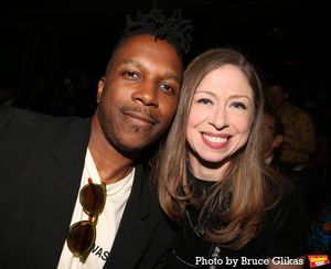 Leslie Odom Jr and Chelsea Clinton @ BroadwayWorld Leslie Odom Jr and Chelsea Clinton Photo