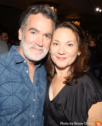 Brian d'Arcy James and Jennifer Prescott Photo