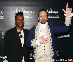 Leslie Odom Jr.and Madame Tussauds Lin-Manuel Miranda Wax figure @ BroadwayWorld Leslie Odom Jr.and Madame Tussauds Lin-Manuel Miranda Wax figure Photo