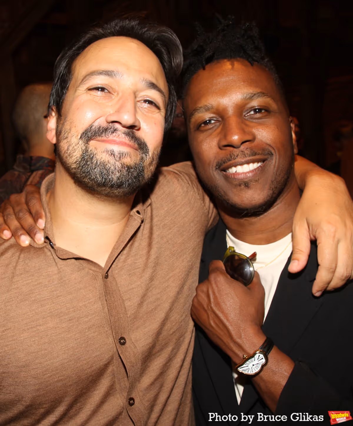 Lin-Manuel Miranda and Leslie Odom Jr. at Photos: More From Inside the HAMILTON's 'Hamil-TEN' Celebration