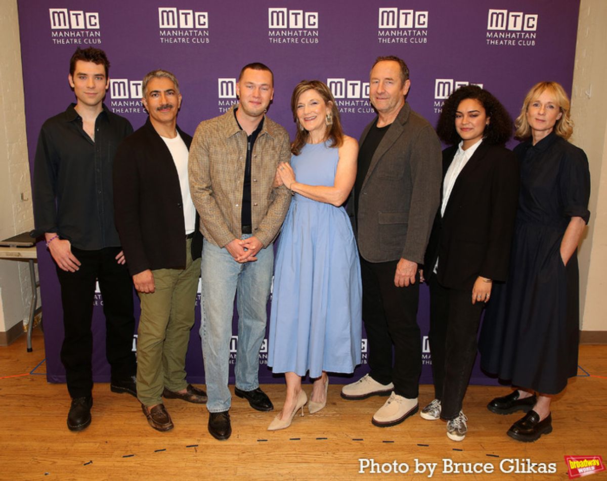 Cody Kostro, Piter Marek, Will Harrison, Victoria Clark, Sam Robards, Camila Cano-Flavia and Lucy Taylor at 