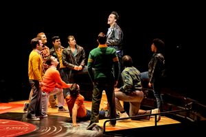 Nick Cortazzo and the cast of Grease Photo