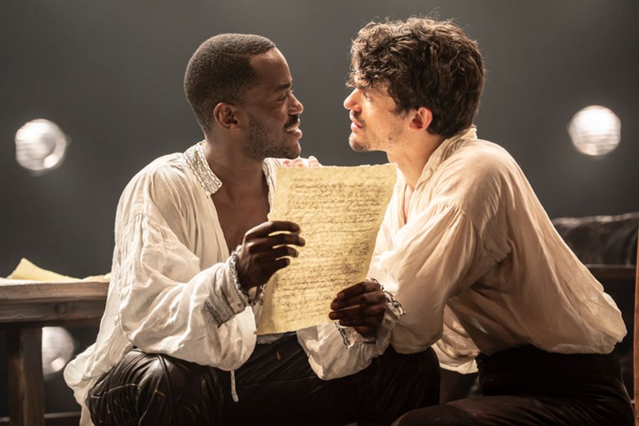 Photos: Ncuti Gatwa and Edward Bluemel in BORN WITH TEETH  Image