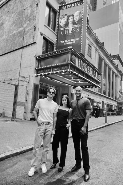 Aaron Tveit, Lea Michele and Nicholas Christopher Photo
