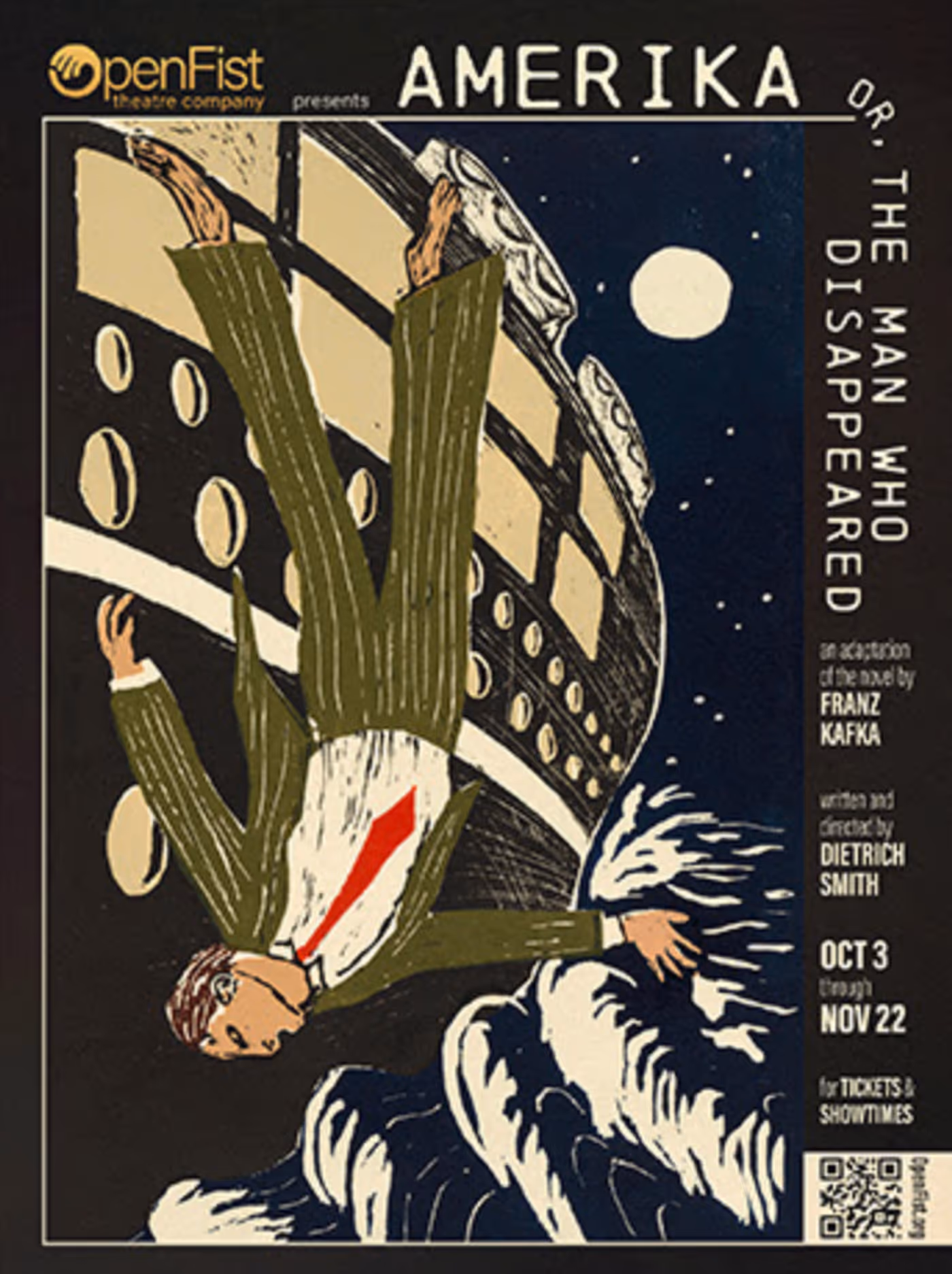 Open Fist to Present World Premiere Adaptation of Kafka’s AMERIKA OR, THE MAN WHO DISAPPEARED  Image