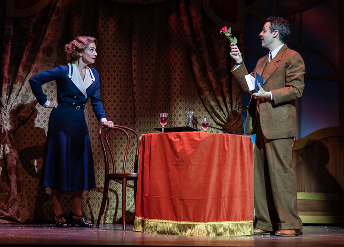 Elena Shaddow as Amalia and Andrew Leeds as Georg at 