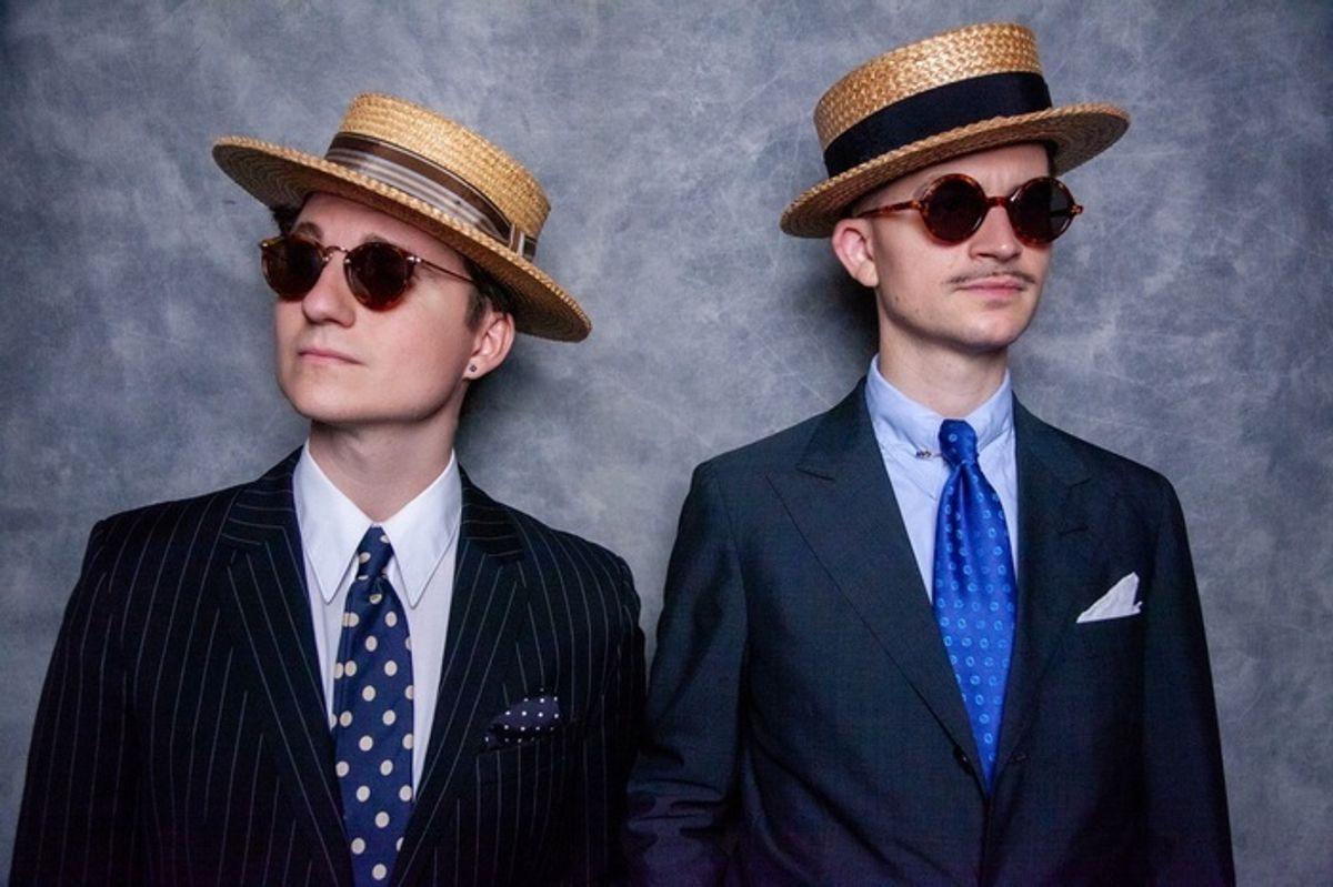 Bryce Edwards and Mike Davis. Photo credit: Stephen Mosher at 