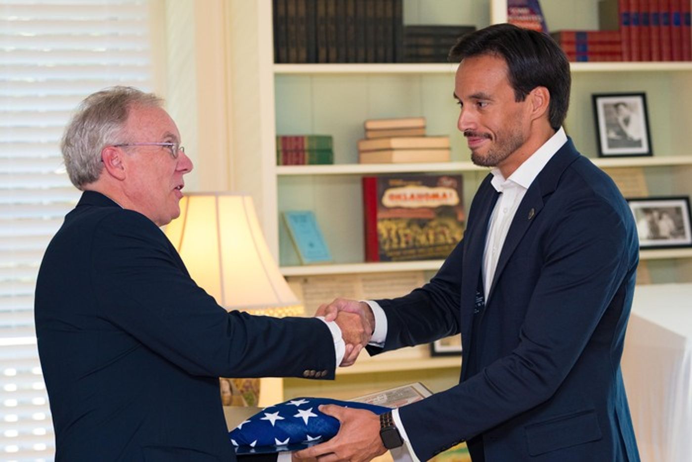 Photos: Oscar Hammerstein II’s Iconic Writing Desk Unveiled At The Oscar Hammerstein Museum  Image