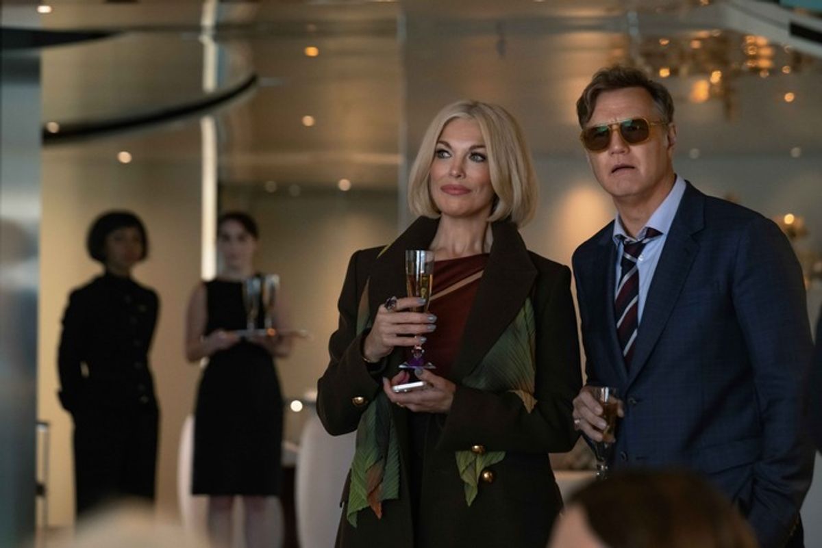 Hannah Waddingham and David Morrissey at 