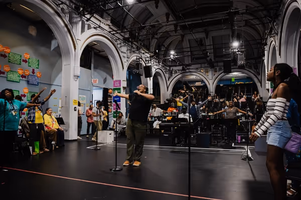 Troy Anthony (center) and the company  Photo