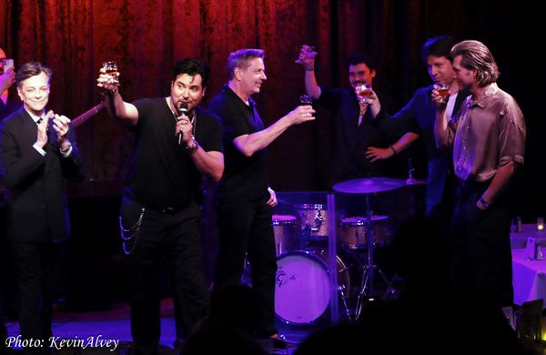 Jim Caruso, Frankie Marino, Steven Reineke, Giovanni Marino, Joshua Bell, Eric Gabbar Photo