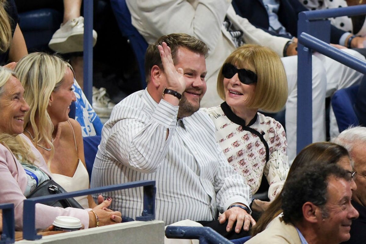 James Corden and Anna Wintour at 