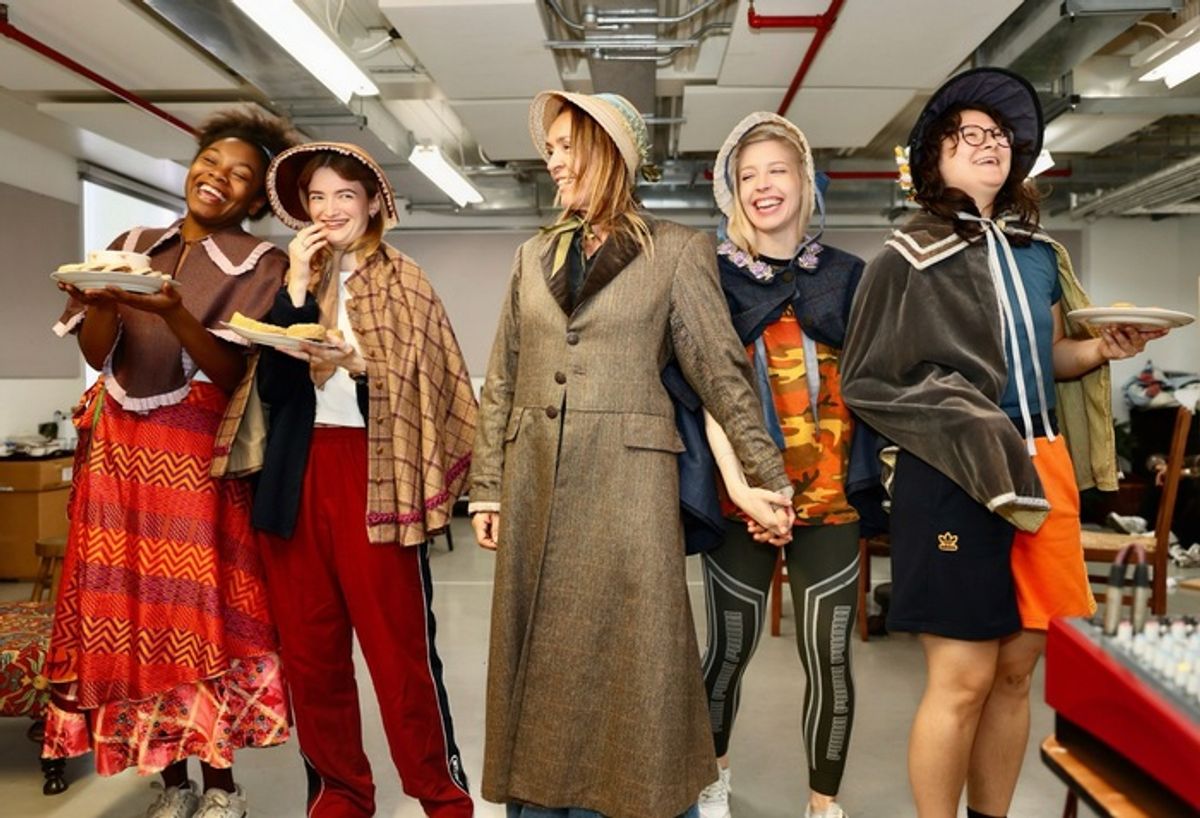 Jewelle Hutchinson, Jade Oswald, Juliet Aubrey, Natalie Dunne, Megan Richards at 