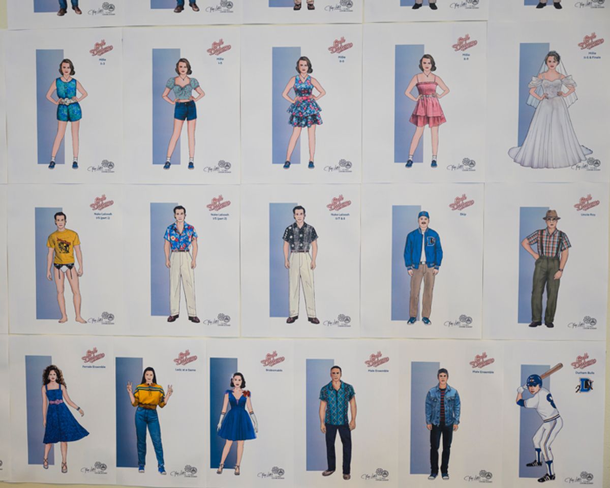 Costume sketches from designer Alejo Vietti
 at 