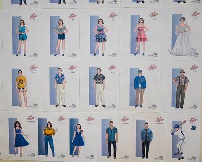 Costume sketches from designer Alejo Vietti
 Photo