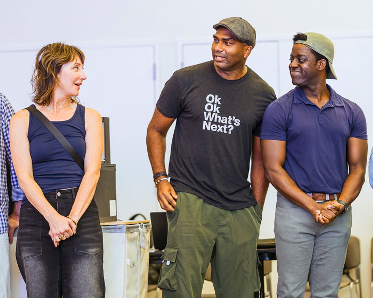 Carmen Cusack (Annie Savoy), Nik Walker (Crash Davis), Banji Aborisade (associate director)
 at 