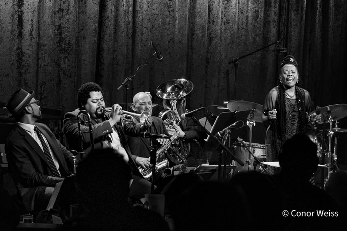 Catherine Russell with Colin Hancock & The Jazz Hounds. Photo credit: Conor Weiss at 