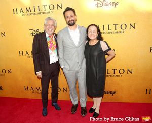 Luis A. Miranda Jr, Lin-Manuel Miranda and Luz Towns-Miranda Photo