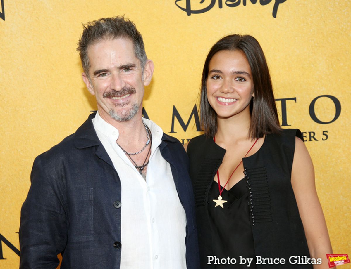 Andy Blankenbuehler and Sofia Blankenbuehler at 