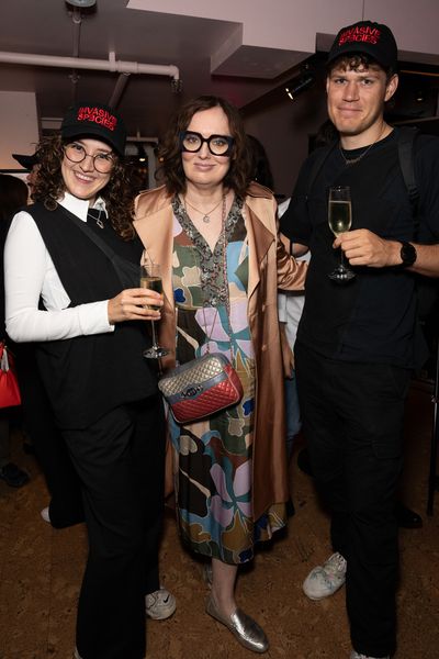 Lucy Moss, Deborah Frances-White, and Theo Pepper Photo