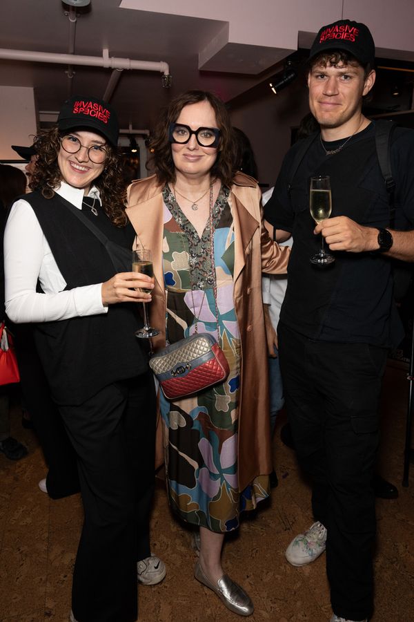 Lucy Moss, Deborah Frances-White, and Theo Pepper Photo