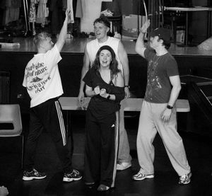 Callum Bultitude, Harry Belton, Emma Wallace, and Issac Moore in The Gardening Club. @ BroadwayWorld Callum Bultitude, Harry Belton, Emma Wallace, and Issac Moore in The Gardening Club. Photo