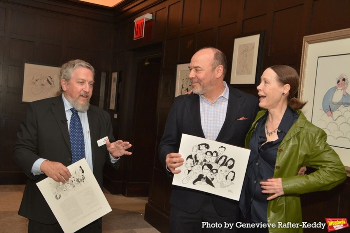 David Leopold, Danny Burstein and Veanne Cox at 