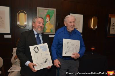 David Leopold and Len Cariou has the most Hirschfeld Drawings in the book Photo