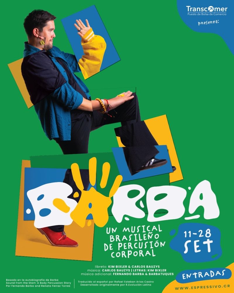 BARBA: BRAZILIAN BODY PERCUSSION MUSICAL Brings Its Rhythm to Costa Rica  Image