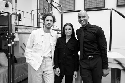 Aaron Tveit, Lea Michele and Nicholas Christopher Photo