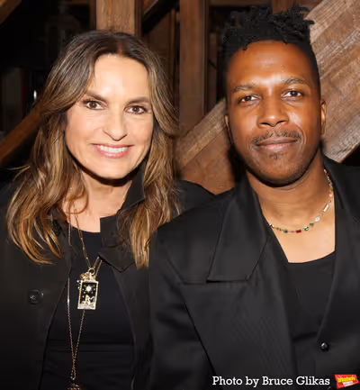 Mariska Hargitay and Leslie Odom, Jr.  Photo