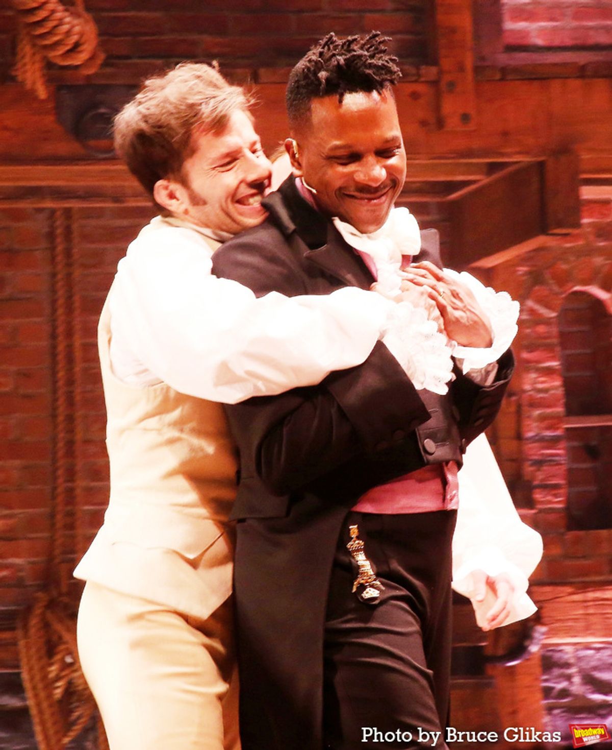 Thayne Jasperson and Leslie Odom Jr at 