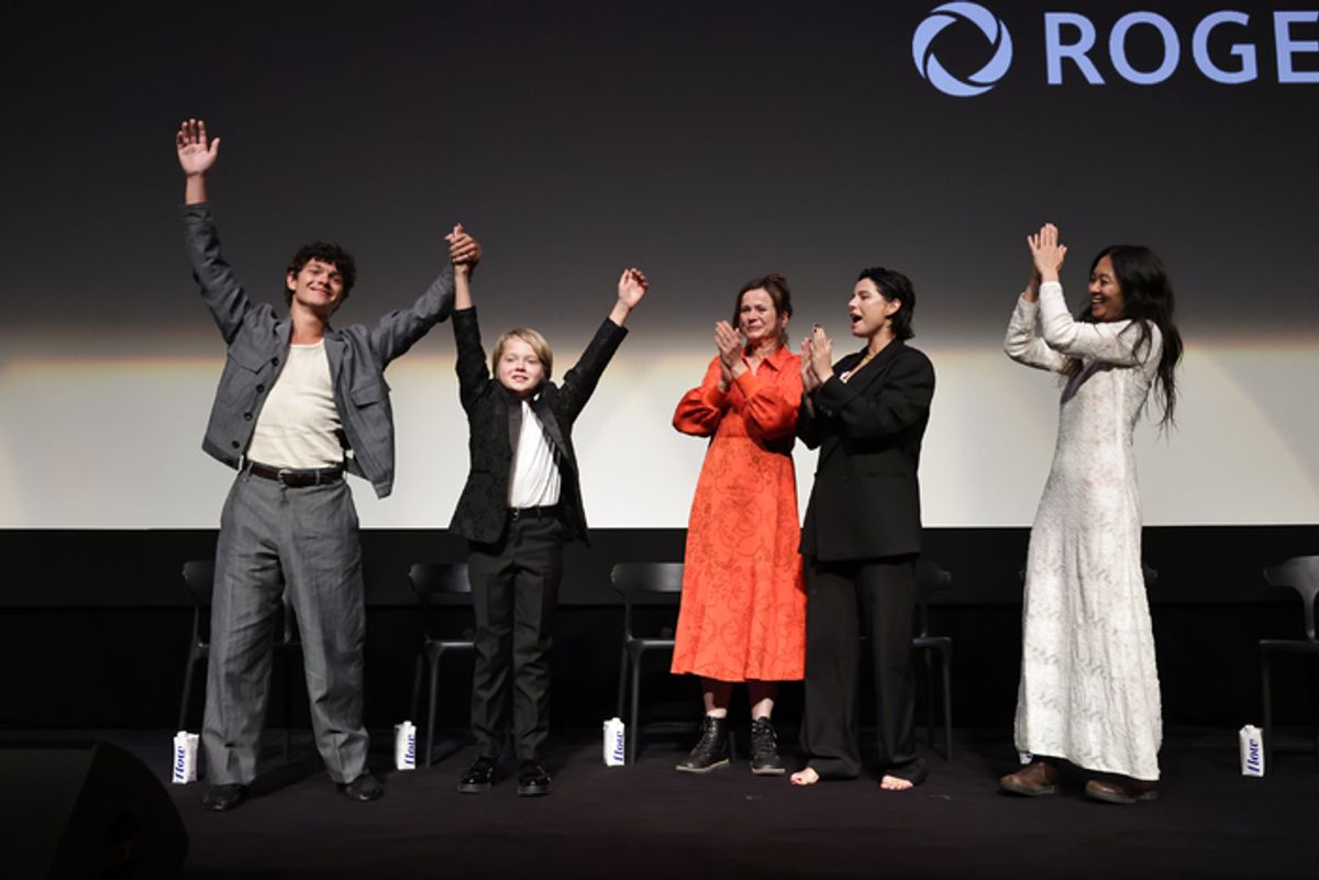 Noah Jupe, Jacobi Jupe, Emily Watson, Jessie Buckley and director/writer/executive producer Chloé Zhao  at 