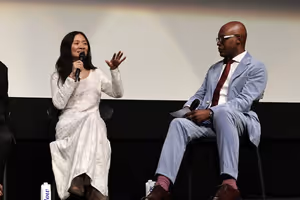 Director/writer/executive producer Chloé Zhao (L) and Cameron Bailey, Chief Executive Officer of TIFF @ BroadwayWorld Director/writer/executive producer Chloé Zhao (L) and Cameron Bailey, Chief Executiv Photo