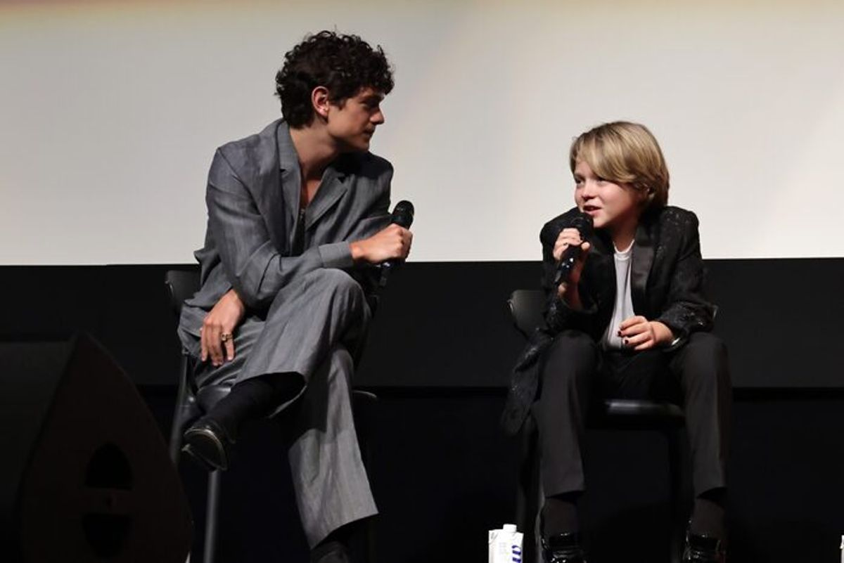 Noah Jupe (L) and Jacobi Jupe at 