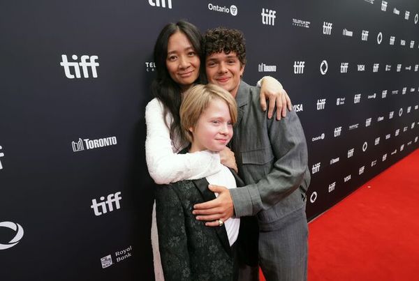 Jacobi Jupe, director/writer/executive producer Chloé Zhao and Noah Jupe  Photo