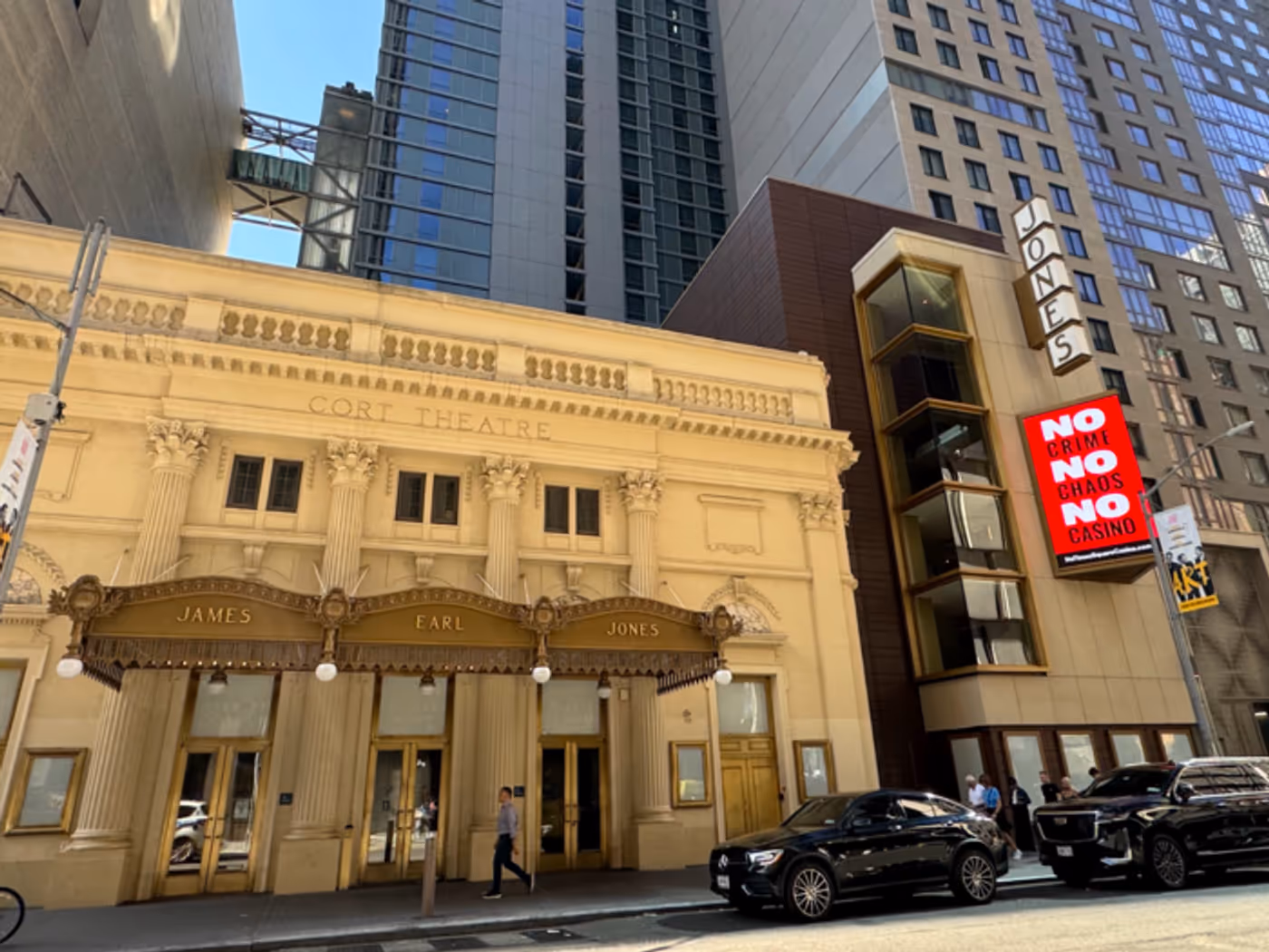 Photos: Broadway Marquees Light Up with 'NO Crime, NO Chaos, NO Casino'  Image