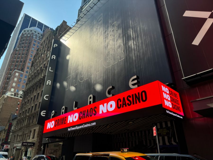 Photos: Broadway Marquees Light Up with 'NO Crime, NO Chaos, NO Casino'  Image