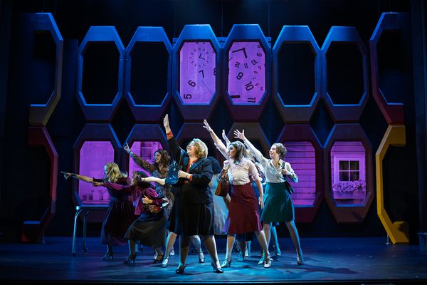 Jessica Coker and the cast of Ray of Light Theatre's 9 to 5 the Musical Photo