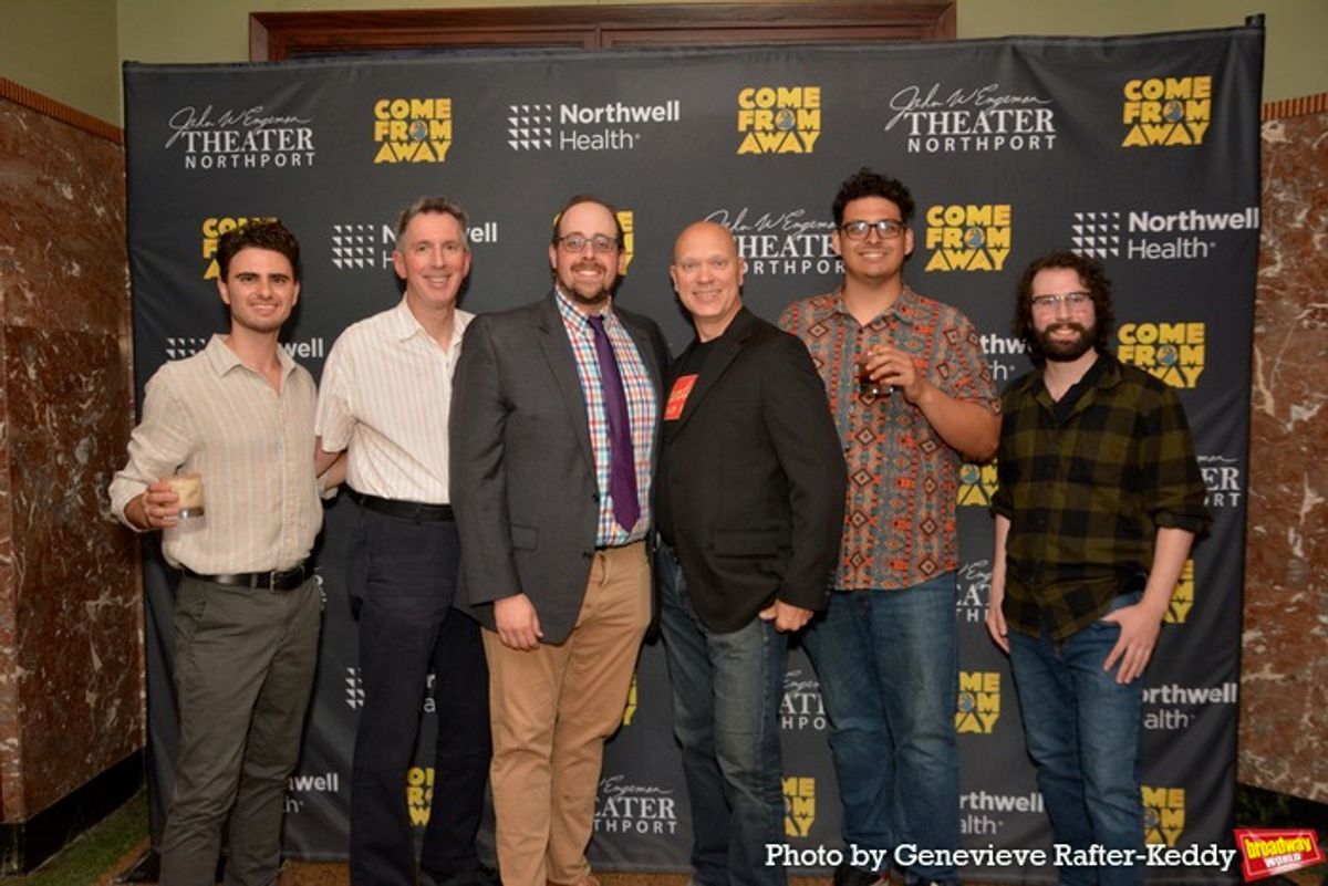 Musical Director Matthew Stern and the band that includes-Anthony Galea, Matthew Herman, Dawson Horey, Jim Waddell and Russell Brown at 