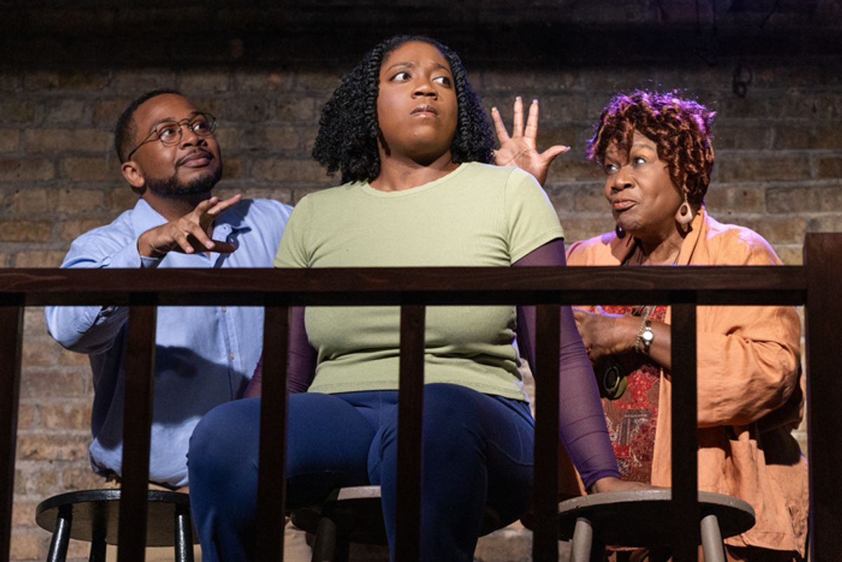 Marcus D. Moore, Simmery Branch, and Felicia McNeal at Photos: RABBITS IN THEIR POCKETS At Lifeline Theatre