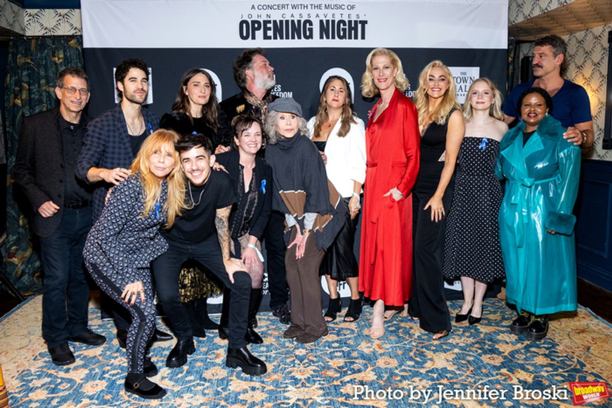 Matt Goldman, Darren Criss, Rosanna Arquette, Chase Strangio, Sara Bareilles, Meghan Hoffman, Rufus Wainwright, Jane Fonda, Jessica Weitz, Justin Vivian Bond, Betsy Wolfe, Elizabeth Teeter, Melay Araya, Jorn Weisbrodt at 