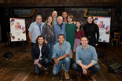 The Cast of The Rink with composer John Kander Photo