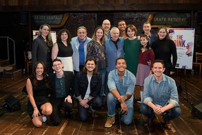 The Cast and Creative Team of The Rink with composer John Kander Photo