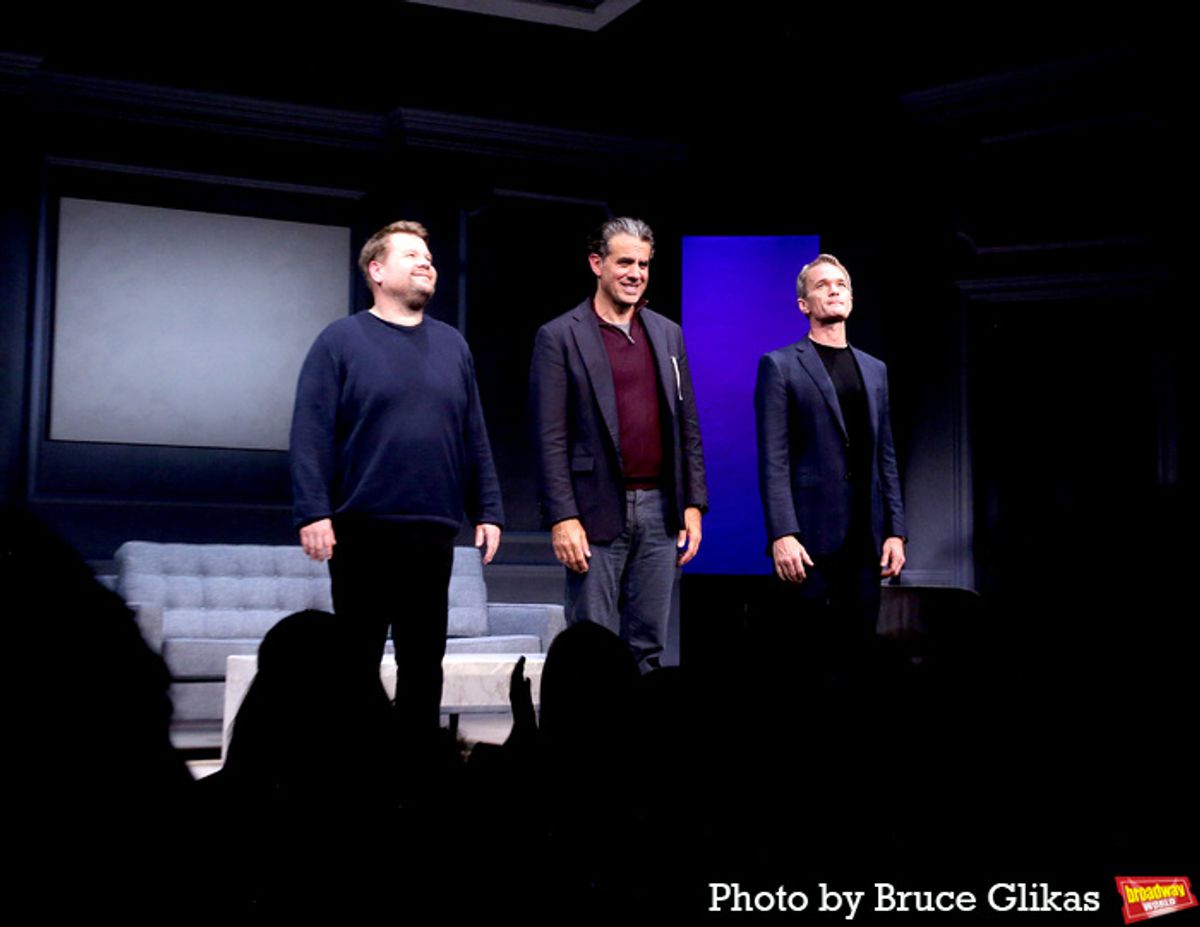 James Corden, Bobby Cannavale and Neil Patrick Harris at 