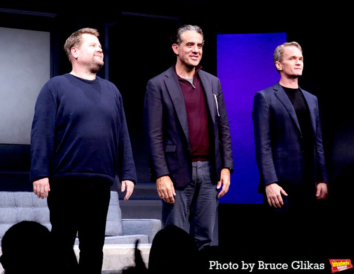 James Corden, Bobby Cannavale and Neil Patrick Harris at 