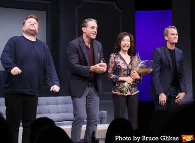 James Corden, Bobby Cannavale, Playwright Yasmina Reza and Neil Patrick Harris Photo