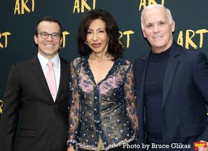Michael Shulman, Playwright Yasmina Reza and Director Scott Ellis Photo