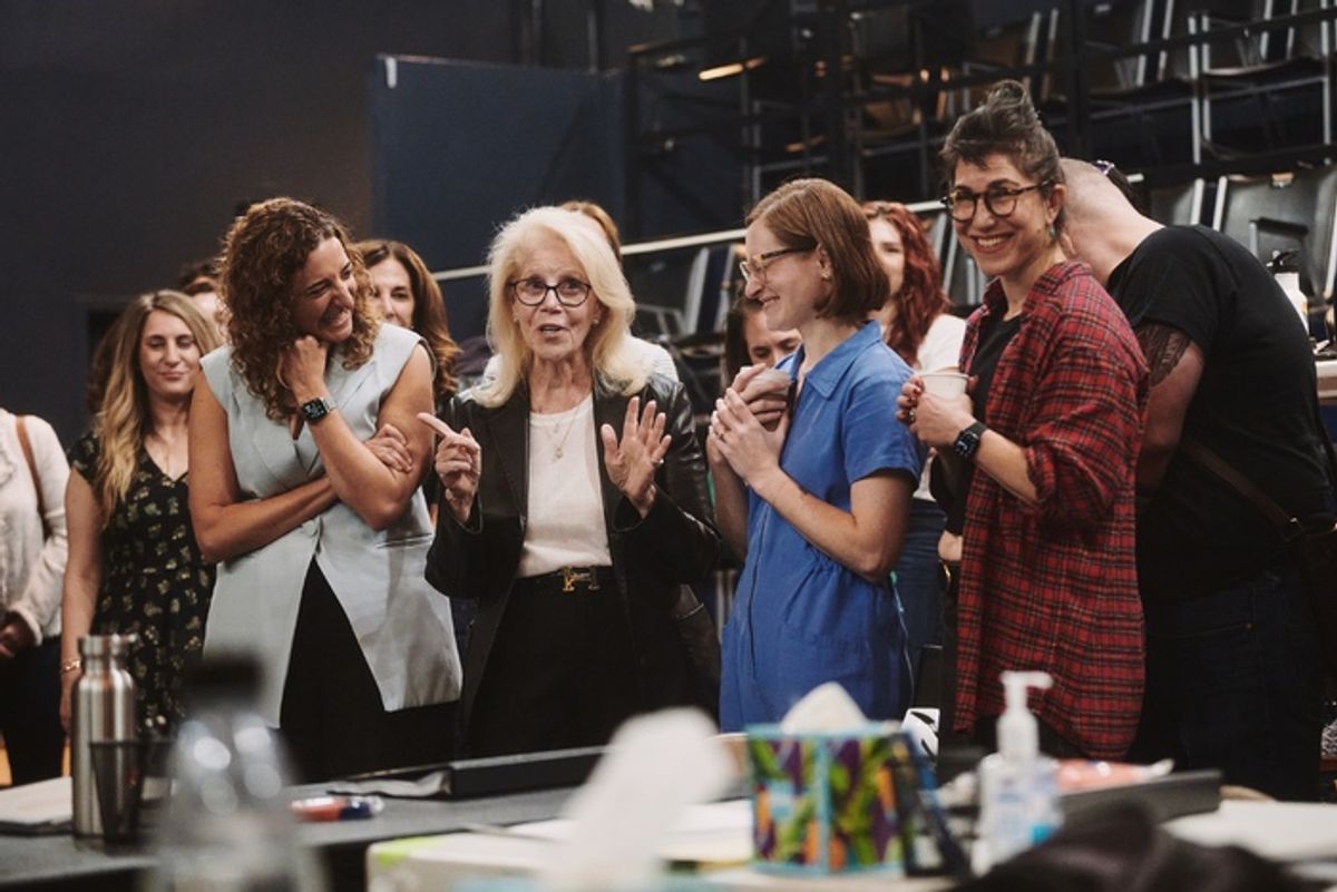 Producers Eva Price, Daryl Roth, Rachel Sussman and Jenny Gersten  at 